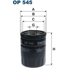 Filtron Op545 Yag Filtresi Doblo Brava Bravo Fiorino Tmpr Tipo Uno Slx Albea Palio Punto Marea Panda Stilo 1109Ar 46468378 (We823225)