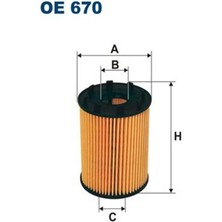 Filtron Oe670 Yag Filtresi Opel Corsa C - Corsa D - Astra H - Merıva A / Doblo Linea Bravo Punto 1.3Jtd 1651185E00 73500049 (Wa271755)