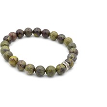 Murty99 Hakiki Doğal Kan Taşı Bileklik 1.kalite Doğal Taş 006