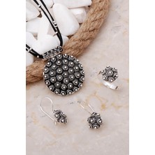 Sümer Telkari Bereket Modeli Telkari Elişi Gümüş Set 2562