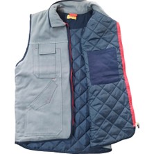 Persmont 7/7 Gabardin Yelek Kapitoneli Fermuarlı