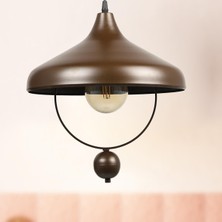 Begüsa Göksel Tekli Avize Koyu Kahverengi