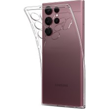 Logis Samsung Galaxy S22 Ultra Kamera Korumalı Şeffaf Silikon Kılıf