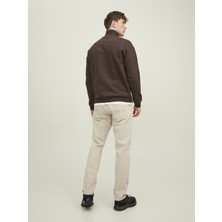 Jack & Jones Yarim Fermuarli Logolu Sweatshirt