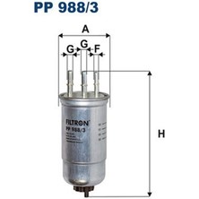 FILTRON PP988/3 Yakit Filtresi Duster Logan Sandero 1.5Dci K9k PP9883 (WA868234B)
