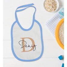 Bk Kids Kişiye Özel Mavi Bebek Mama Önlüğü - Model 116