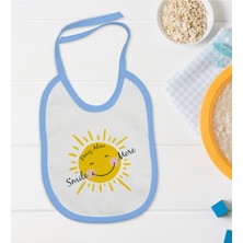 Bk Kids Kişiye Özel Mavi Bebek Mama Önlüğü - Model 106