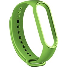 Dlrcase Xiaomi Mi Band 7 Kordon Silikon Mat Klasik Renkli Yeşil