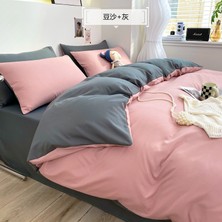 Düz Renk Nevresim Takımı Üç Parçalı Set(Yurt Dışından)