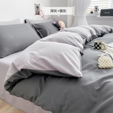 Düz Renk Nevresim Takımı Üç Parçalı Set