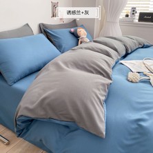 Düz Renk Nevresim Takımı Üç Parçalı Set(Yurt Dışından)