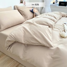 Düz Renk Nevresim Takımı Üç Parçalı Set