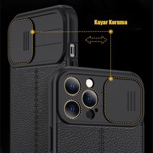 Case Street Casestreet Samsung Galaxy A23 Kılıf Kamera Sürgülü Deri Dokulu Mat Silikon Kırmızı