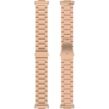 Dlrcase Huawei Watch Fit 2 Kordon Metal Sıralı Kordon Krd 04 Bronz