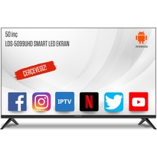 Navitech LDS-5099 50" 127 Ekran 4K Ultra HD Android Smart LED TV (Çerçevesiz)