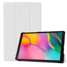 Kilifone - iPad 10.2 2021 (9.nesil) - Tablet Kılıfı Smart Cover Standlı 1-1 Kılıf - Beyaz