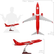 Zekupp - Maket Uçak - Boeing 737-800 1/100 - Türkiye Özel Tasarımlı Model Uçak, Model E