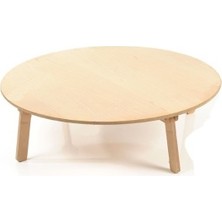 80 cm Ahşap Yer Sofrası Natural Masa Ahşap Sofra