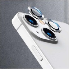 Bzontech Apple iPhone 13 Mercek Lens Kamera Koruyucu Gri