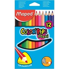 Maped Color Peps Maxi Kuru Boya Kalemi 12 Renk 3154148340102