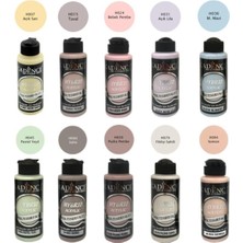 Cadence 120 ml Hybrid Akrilik Boya Seti 10'lu Pastel Renkler Açık Sarı Bebek Pembe Mavi