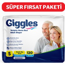 Giggles Yetişkin Hasta Bezi Small 30'lu x 4