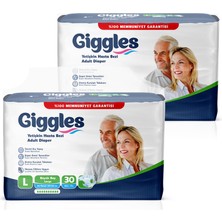 Giggles Yetişkin Hasta Bezi Belbantlı Large 30'lu x 2 pkt