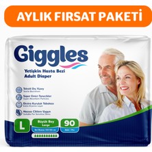 Giggles Yetişkin Hasta Bezi Large 30'lu x 3