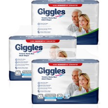 Giggles Yetişkin Hasta Bezi Belbantlı Ekstra Large 30'lu x 3 pkt