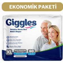 Giggles Yetişkin Hasta Bezi Belbantlı Ekstra Large 30'lu x 2 pkt