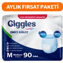 Giggles Yetişkin Emici Külot Medium 30'lu 3 Paket 90 Adet