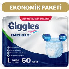 Giggles Yetişkin Emici Külot Large 30'lu 2 Paket 60 Adet