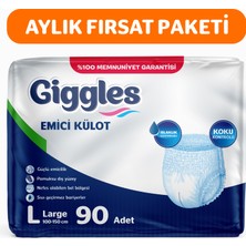 Giggles Yetişkin Emici Külot Large 30'lu 3 Paket 90 Adet