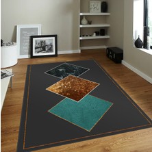 Rovigo Home Dijital Baskı Yıkanabilir Kaymaz Taban Salon Halısı RVG0068-SD1143