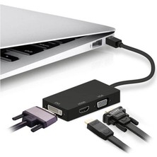 Wozlo Displayport To HDMI VGA DVI Çevirici Dp Dönüştürücü Display Port