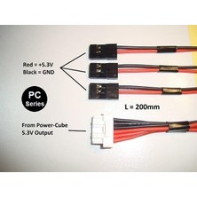 Mauch 062 Power Cube / 5.3V Output Cable / 1x C-M-6p + 3x Jr 20CM