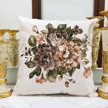 Körfez Kırlent Çiçek Bahçesi Baskılı Kırlent Kılıfı 43X43CM