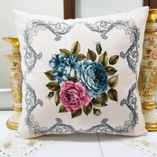 Körfez Kırlent Çiçek Bahçesi Baskılı Kırlent Kılıfı 43X43CM