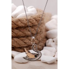 Sümer Telkari Kuğu Telkari Işlemeli Gümüş Kolye 127