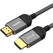 Qgeem QG-AV14 4K HDMI Kablo 150 cm 18 Gbps HDMI 2.0 Görüntü Aktarım Kablosu