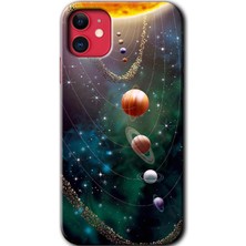 Bera Aksesuar iPhone 11 Kılıf Hd Desen Baskılı Arka Kapak - Cosmos