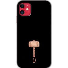 Bera Aksesuar iPhone 11 Kılıf Hd Desen Baskılı Arka Kapak - Thor Çekiç