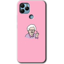 Bera Aksesuar General Mobile Gm 22 Kılıf Hd Desen Baskılı Arka Kapak - Bad Grandmother