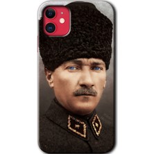 Bera Aksesuar iPhone 11 Kılıf Hd Desen Baskılı Arka Kapak - Başkomutan Atatürk