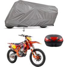 Teksin Ktm 250 Sxf Arka Çanta Uyumlu Motosiklet Brandası Motor Brandası