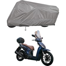 Teksin Kymco People 125 Arka Çanta Uyumlu Motosiklet Brandası Motor Brandası