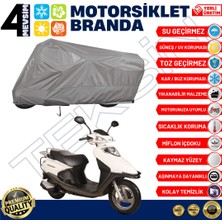 Teksin Mondial Speedy 110 Arka Çanta Uyumlu Motosiklet Brandası Motor Brandası