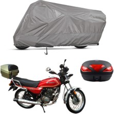 Teksin Presto PR125 Scooter Arka Çanta Uyumlu Motosiklet Brandası Motor Brandası