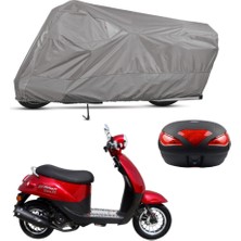 Teksin Stmax Viva 80 Arka Çanta Uyumlu Motosiklet Brandası Motor Brandası