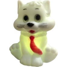 Loli Renk Değiştiren Işıklı Kravatlı Kedi Masaüstü Gece Lambası
